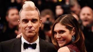 Robbie Williams mit Frau Ayda Field