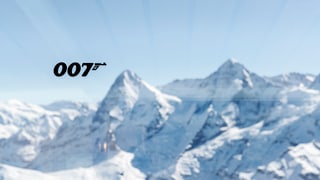 Blick aus dem Drehrestaurant Piz Gloria auf dem Schilthorn. Blick aus dem Drehrestaurant Piz Gloria auf dem Schilthorn.