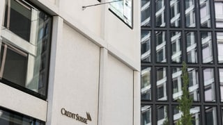 Logo der Bank Credit Suisse. Logo der Bank Credit Suisse.