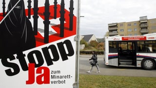 Plakat der Minarett-Initiative Plakat der Minarett-Initiative