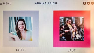 Foto von Annika Reichs Webseite Foto von Annika Reichs Webseite