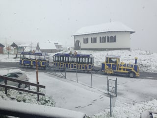 Zu sehen ist ist die verschneite Tannalp auf der Melchsee-Frutt. 