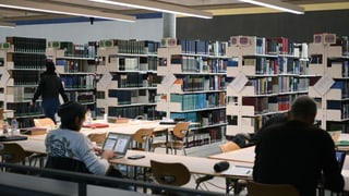 Studierende lernen in der Zentralbibliothek Zürich. 