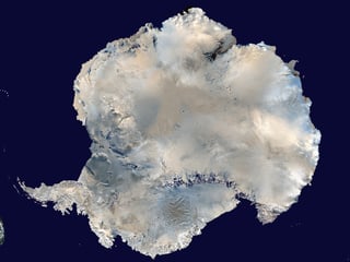 Satellitenaufnahme der Antarktis