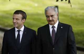 Emanuel Macron und Haftar Emanuel Macron und Haftar