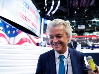 Geert Wilders auf der Convention in Cleveland. Geert Wilders auf der Convention in Cleveland.