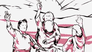 Still aus dem Videoclip «Swiss International Psalm» (2011).