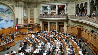 Blick in den Nationalratssaal. Blick in den Nationalratssaal.