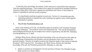 Whistleblower-Beschwerde beschreibt detailliert den Ablauf des Telefongesprächs zwischen Trump und Selenski. 