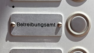 Die Klingel des Betreibungsamtes St. Gallen.