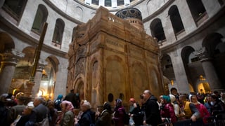 Die Grabeskirche in Jerusalem. Die Grabeskirche in Jerusalem.