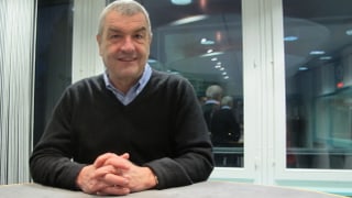 Walter Küng im Studio Aarau