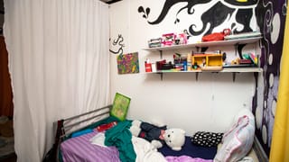 Blick in Teenagerzimmer. Blick in Teenagerzimmer.