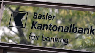 Ein Schild der Basler Kantonalbank