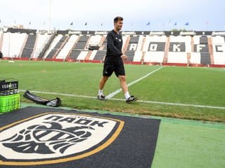 Raphael Wicky beim Training im Saloniki-Stadion.
