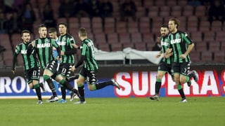 Jubelnde Sassuolo-Spieler