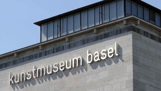 Die Fassade mit Aufschrift "Kunstmuseum Basel" 