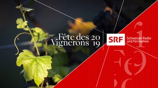 Logo zum Fest mit Weinreben.