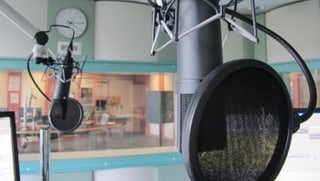 Mikrofon im SRF-Studio Aarau