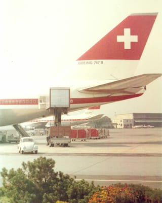 Jumbojet der Swissair