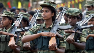 Tamilische Kämpfer wurden finanziell aus der Schweizer Diaspora unterstützt. Tamilische Kämpfer wurden finanziell aus der Schweizer Diaspora unterstützt.