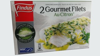 Verpackung Gourmet-Filets au Citron von Findus