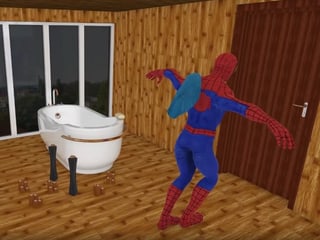 Spiderman bewegt sich unnatürlich