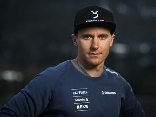 Nevin Galmarini posiert vor der Kamera. Nevin Galmarini posiert vor der Kamera.