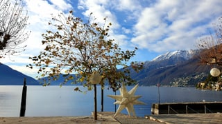 Blick von Ascona auf den Lago Maggiore. Blick von Ascona auf den Lago Maggiore.