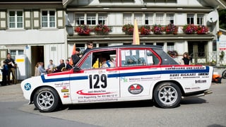 Ein Fahrer am Bergrennen Hemberg im September 2012.