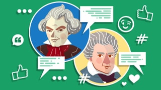 Illustration von Beethoven und seinem Bruder Kaspar