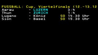 Die Cup-Viertelfinals im Überblick. 