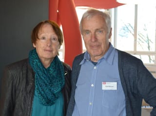 Rolf Büsser mit Ehefrau Agnes im Studio von Radio SRF 1.