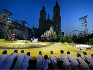 Szene aus «Loreley» der St.Galler Festspiele im Klosterbezirk.