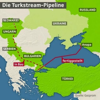 Karte der Pipeline.