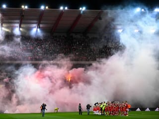 Verrauchtes Stadion