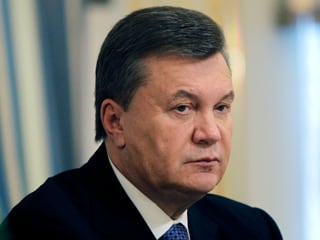 Viktor Janukowitsch, Staatspräsident der Ukraine, im Porträt.