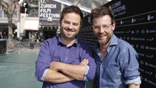 Marco Thomann (links) und Nik Hartmann auf dem grünen Teppich. 