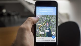 Google Maps auf einem Smartphone-Bildschirm