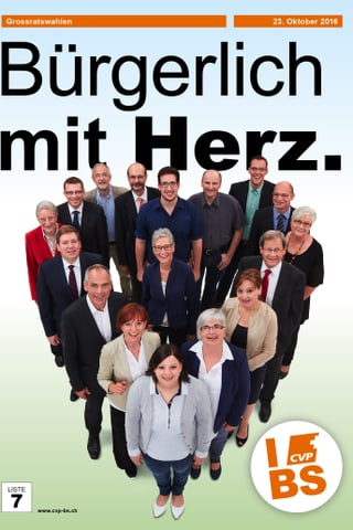 Wahlplakat der CVP
