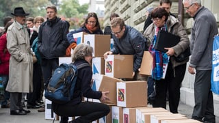 Einreichung der Unterschriften Einreichung der Unterschriften