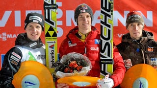 Simon Ammann, Gregor Schlierenzauer und Robert Kranjec.