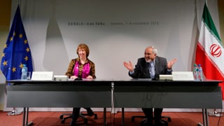 EU-Aussenbeauftragte Asthond und Irans Aussenminister Sarif in Genf.
