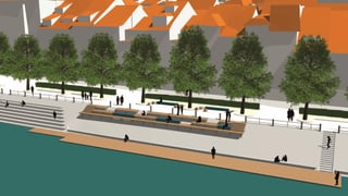 Visualisierungen der geplanten Rheinterassen Visualisierungen der geplanten Rheinterassen