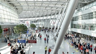 Der Flughafen in Düsseldorf.