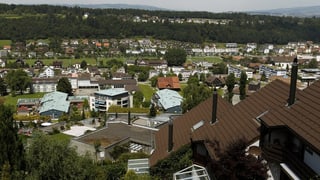 Das Dorf Ebikon aus erhöhter Lage.