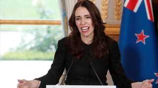 Jacinda Ardern bei einer Rede. Jacinda Ardern bei einer Rede.