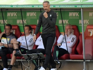 Adi Hütter mit besorgter Miene. Adi Hütter mit besorgter Miene.