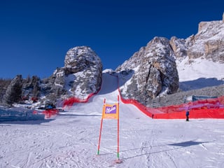 Strecke in Cortina d'Ampezzo.