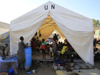 Flüchtlingszelt der UNO 